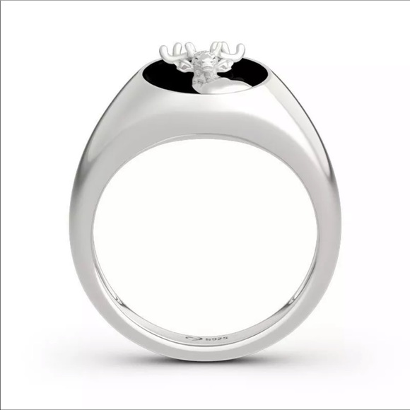 New 925 Sterling Silver Deer Ring - Picture 4 of 5